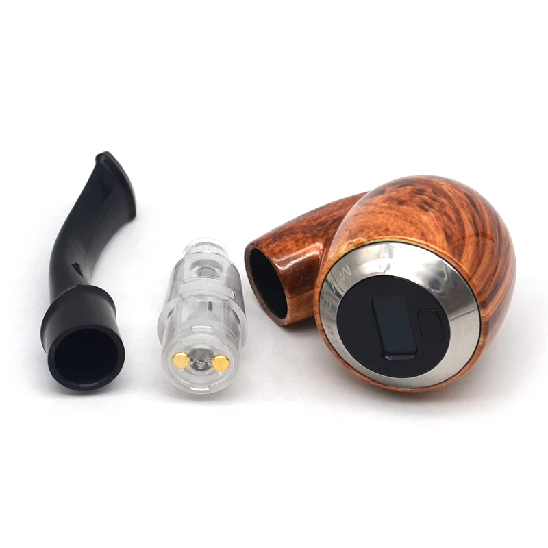 Подлинный Marvec E Pipe 450mAh 10W vape комплект 2 мл перезаряжаемый Деревянный Стиль mod VS e 618