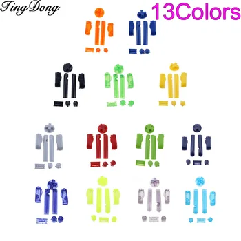 

TingDong AB Colorful L R Buttons Keypads for Gameboy Advance Buttons Frame for GBA D Pads Power ON OFF Buttons