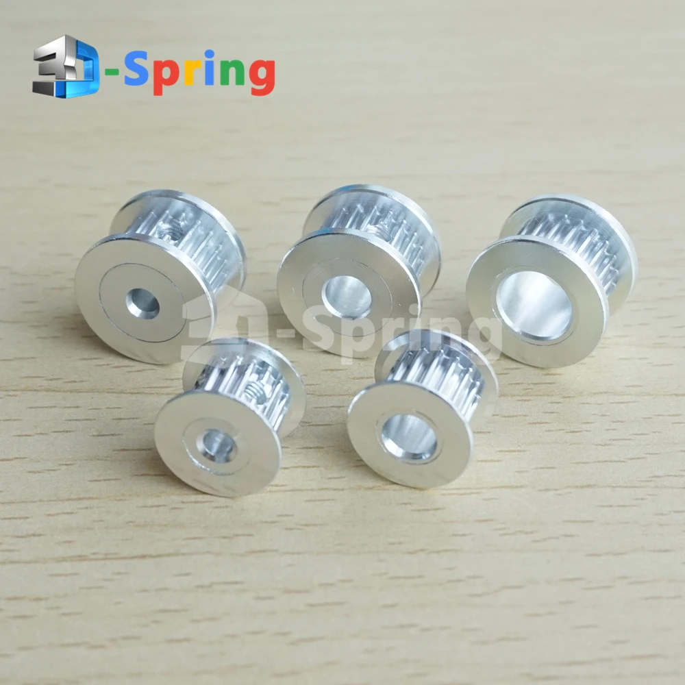 GT2 بكرة 16 20 الأسنان 3mm 5mm 8mm تتحمل 6mm عرض 16 T 20 T H -نوع مؤقت اشتعال عجلة بكرة من الألمونيوم ل 3D طابعة