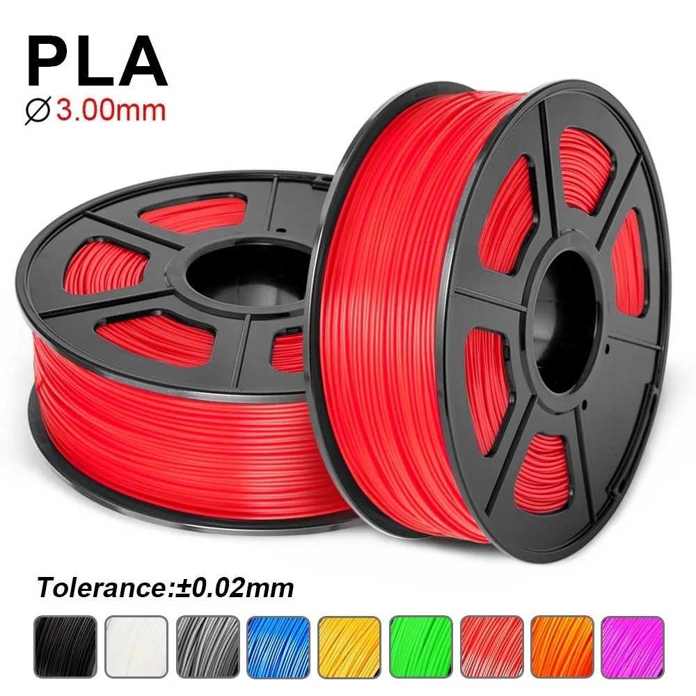 

SUNLU PLA 3D Printer Filament 3.00mm Filament Dimensional Accuracy +/- 0.02mm For Most FDM 3D Printers & 3D Pens