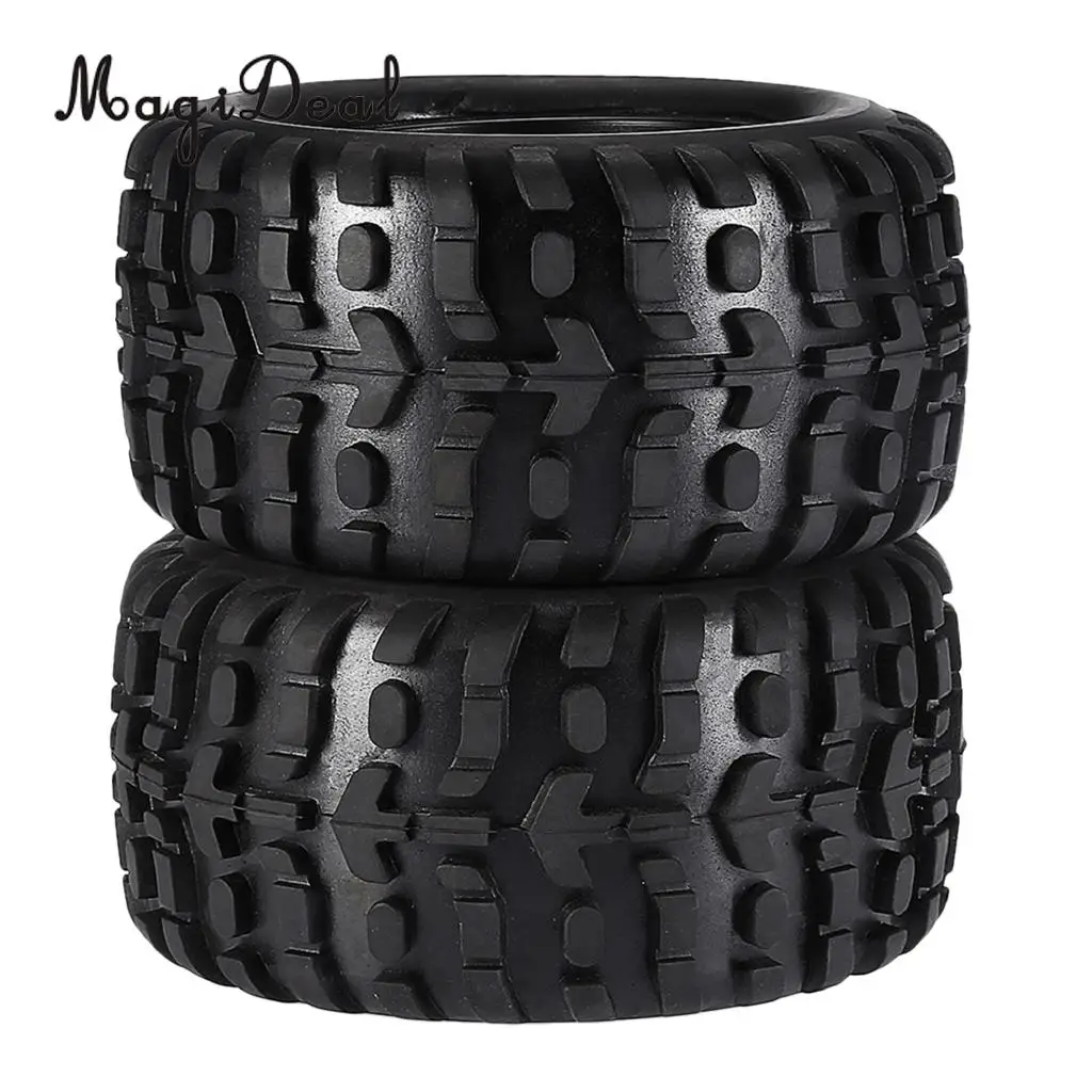 MagiDeal 2Pcs 1/10 RC Climbing Cars Monster Truck Wheels Tyres for XS TM Flux MT ZD Racing LRP HPI Savage MT ZD Racing Apply