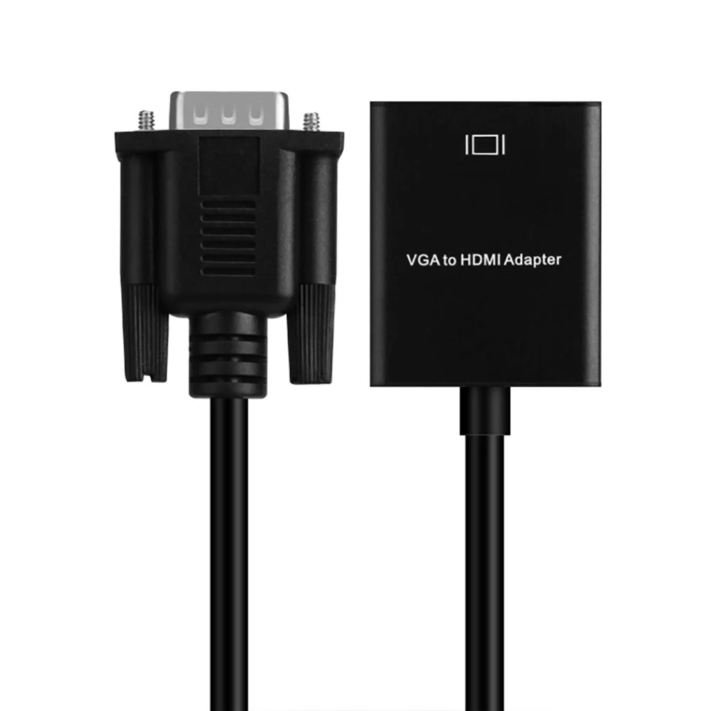 VGA к HDMI адаптер с аудио поддержкой 1080P для ПК ноутбук к HDTV проектору Видео Аудио конвертер высокого качества