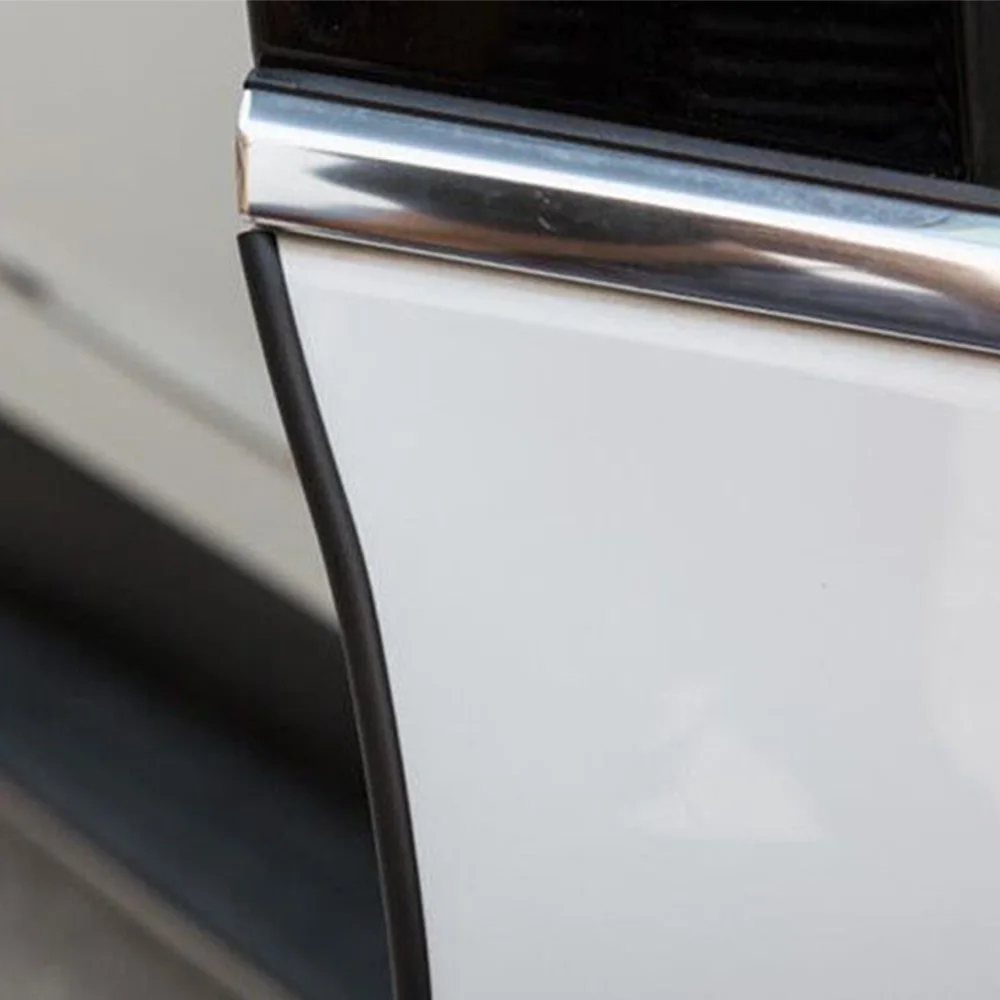 5 м высококачественная черная дверь автомобиля край защитное Литье отделка Резиновая полоса против царапин протектор 6 мм