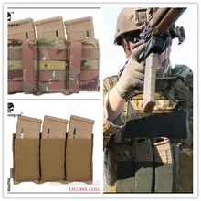EMERSON тройной M4 чехол быстро журнал MOLLE страйкбол wargame шестерни painball оборудование MAG EM2388 BK Coyote коричневый SG MC