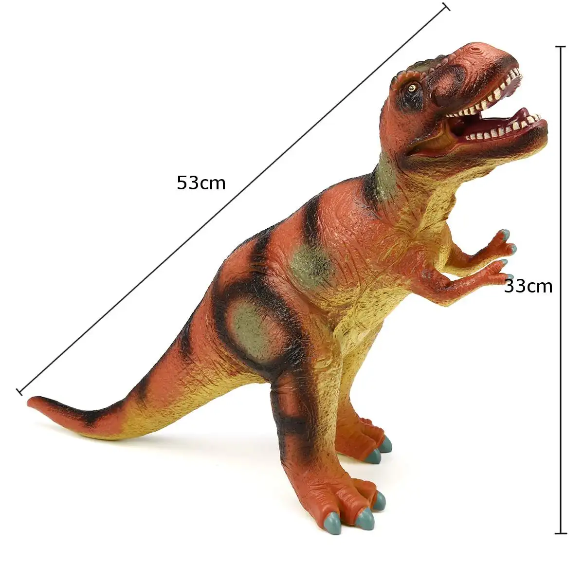 21 дюймов большой парк Тираннозавр Рекс Динозавр Модель игрушки животные пластиковые ПВХ Фигурки игрушки для детей Подарки