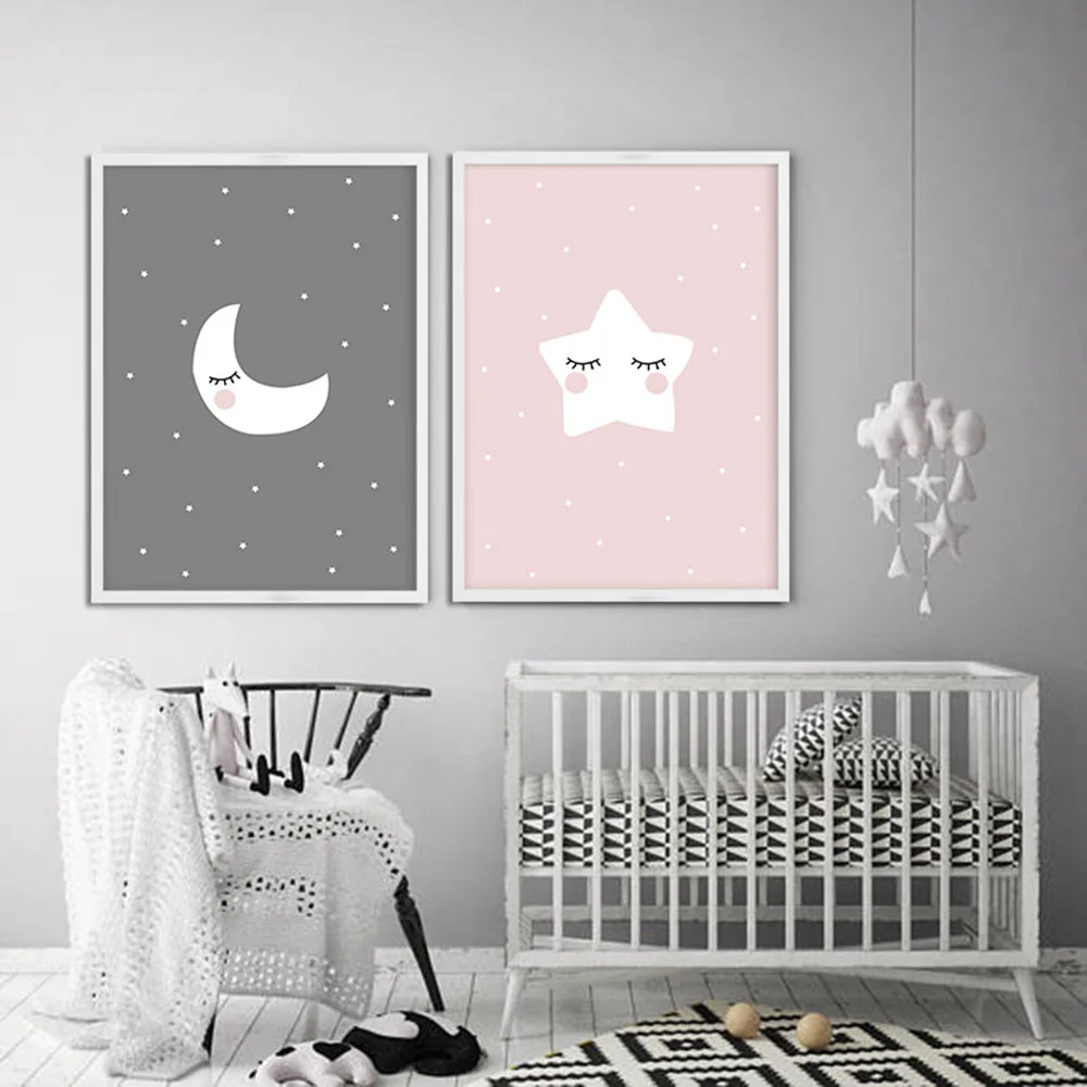Baby-Nursery-Quote-Canvas-Poster-Moon-Star-Cartoon-Wall-Art-Print-Minimalist-Nordic-Kids-Decoration-Picture (2)