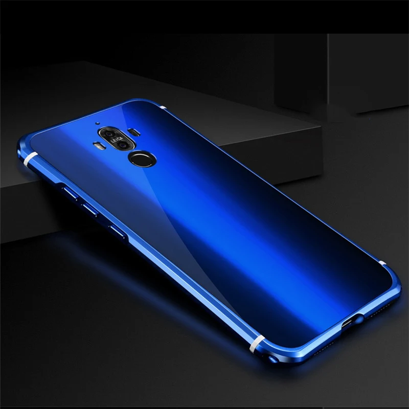 

Huawei Mate 9 case Luxury Aluminum alloy metal frame + Acrylic back cover for Huawei Mate9 10 Pro cases