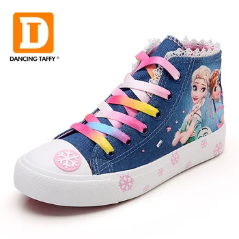 

Fashion Beauty Children's Shoes New Girls Shoes 2019 Elsa Anna Princess Cartoon Running Flat Kids Sneaker For Girl Boots Snow