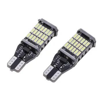 

2pc Canbus W16W LED Auto T15 45led 4014smd Chip LED High Power Light Automobile Signal Light Trunk Reading Lights Car-styling