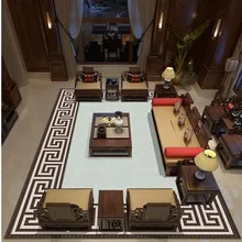 Традиционный китайский стиль ковёр для гостиной большой Размеры ковер журнальный столик диван Спальня коврик пользовательские моющийся украшения дома