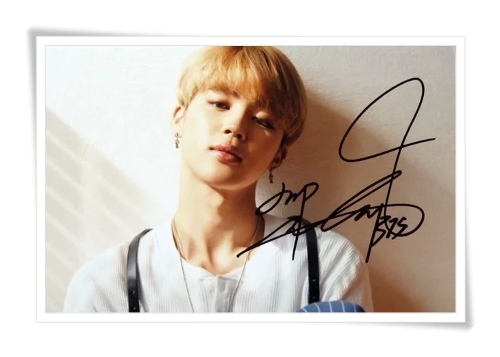 BTS JIMIN autographed signed original photo 4*6 inches collection