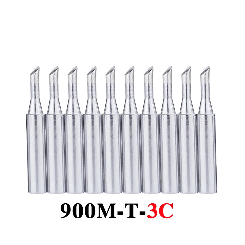 10 шт./лот наконечники паяльника 900M-T-3C бессвинцовый металлический сменный сварочный наконечник для 936 паяльной станции