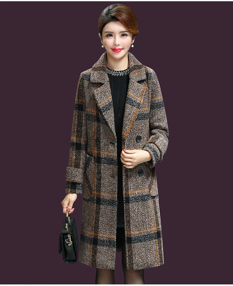 

The new woolen coat in the long paragraph suit collar over the knee thick coat female autumn and winter models of high quality