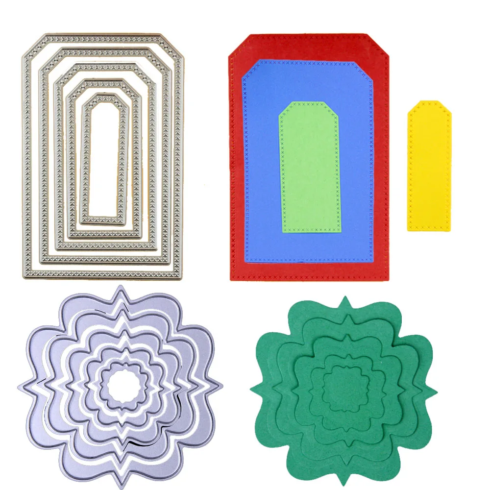 

Dies Scrabooking Metal Photo Frame Metal Cutting Dies DIY Scrapbooking Dies Metal Maurice De Coupe Square Circle Die Cut