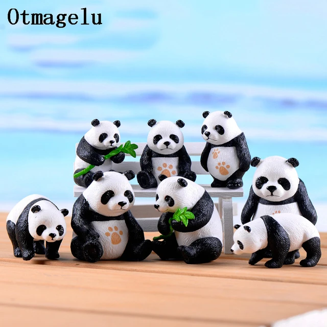 8 teile/satz panda action figur spielzeug cartoon tier nette