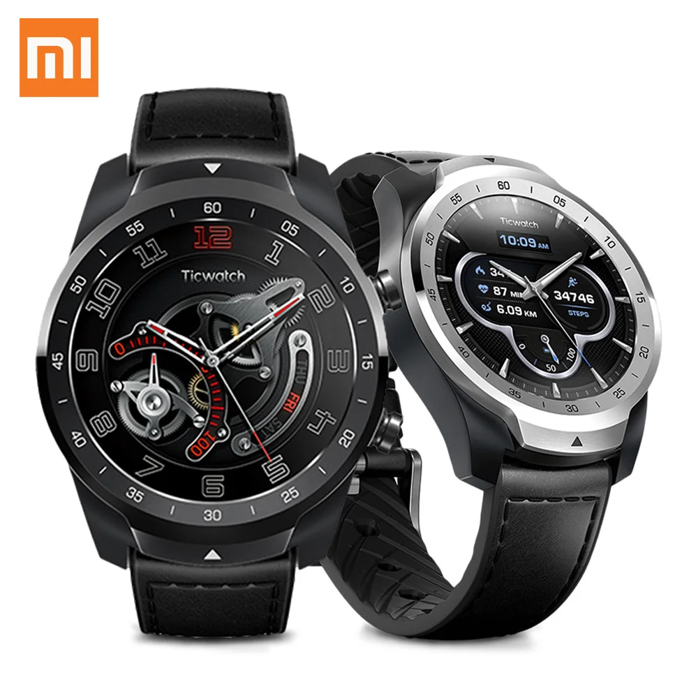 

Original Xiaomi Ticwatch Pro Android GPS Smart Watch IP68 Waterproof Support NFC Payment/Google Pay Bluetooth Fitness Smartwatch