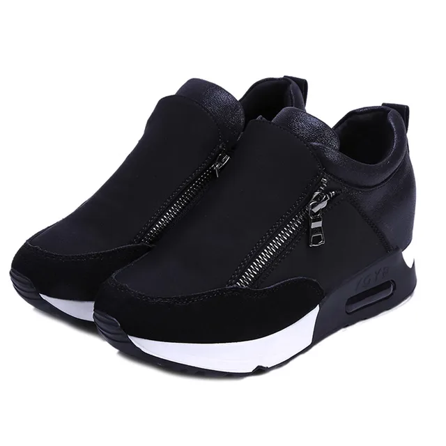 US $13.05 Sneakers 2019 Running Hiking Thick Bottom Platform Wedges Shoes Woman sports Sneakers Spring Autumn