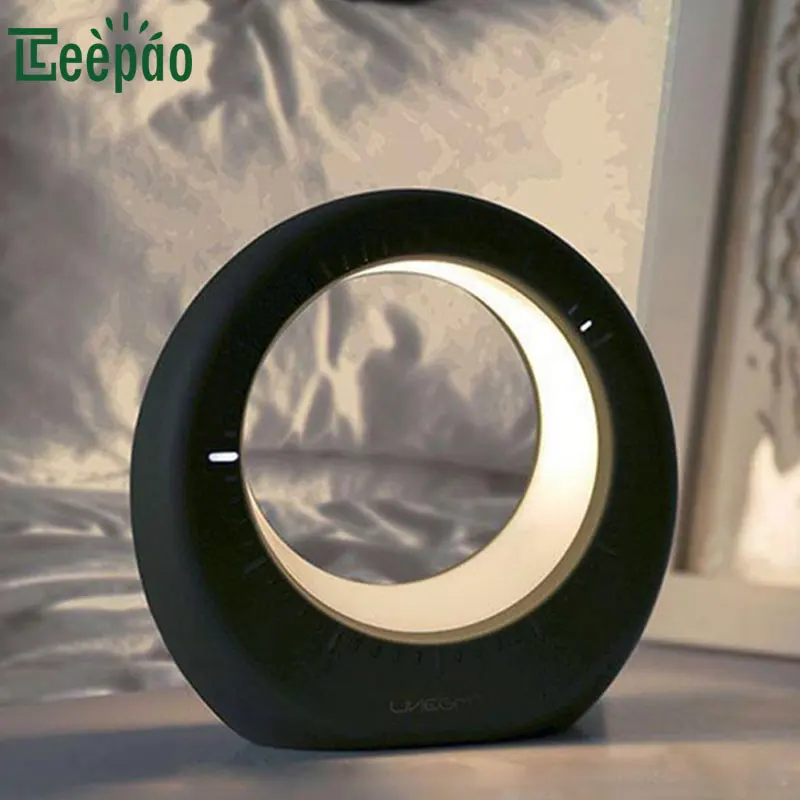 

Time Display LED Moon Alarm Clock Night Lights Simulation Moon Wake Up Lamp USB Rechargeable Adjustable Bedside Table Night Lamp