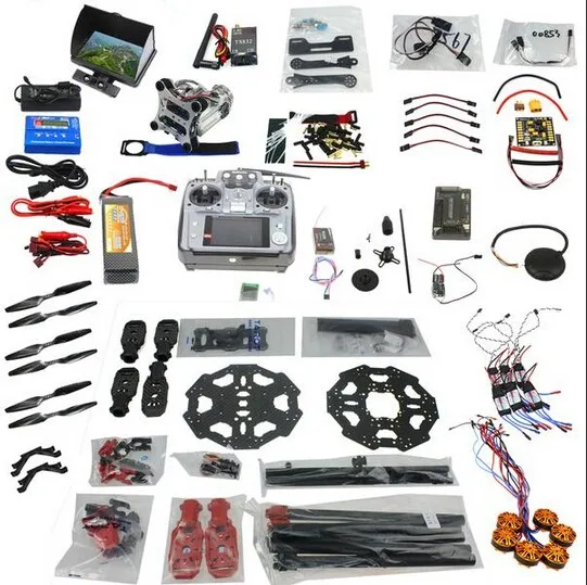 

Full Kit 6-axle Aircraft Kit Helicopter 680PRO Frame APM 2.8 Flight Control AT10 Transmitter with FPV Function F07807-E