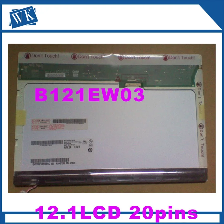 

Free shipping 12.1 LCD N121I3-L01 L03 L02 LTN121W1-L03 -L01 LTN121AT02 CLAA121WA01A B121EW03 LTD121EWVB 20PIN LCD Screen