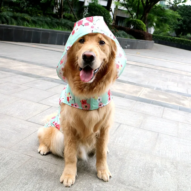 Дождевик для собак корги самоед золотой ретривер Большая одежда для собак большой дождевик для домашних животных куртка водонепроницаемая одежда для собак наряд