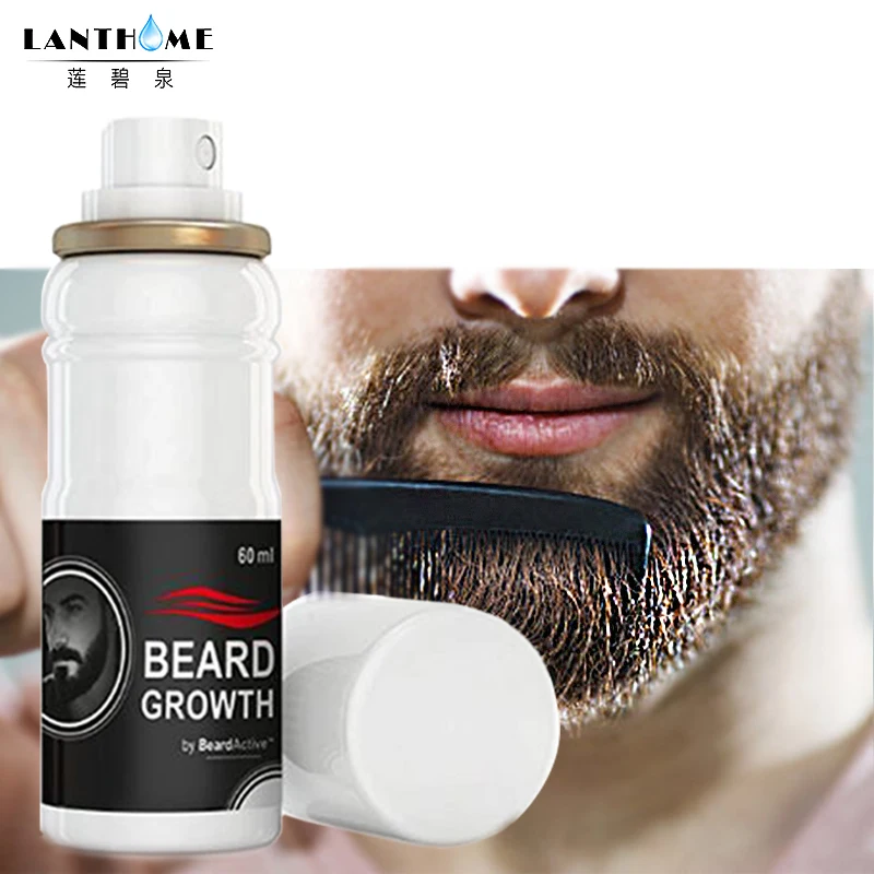 Crescimento do Cabelo Acelerar o Crescimento da Barba Homem Facial Óleo Grosso Barba Crescimento Spray Crescer Estimulador Natural 60ml 2 acelerar o crescimento da barba óleo 60ml
