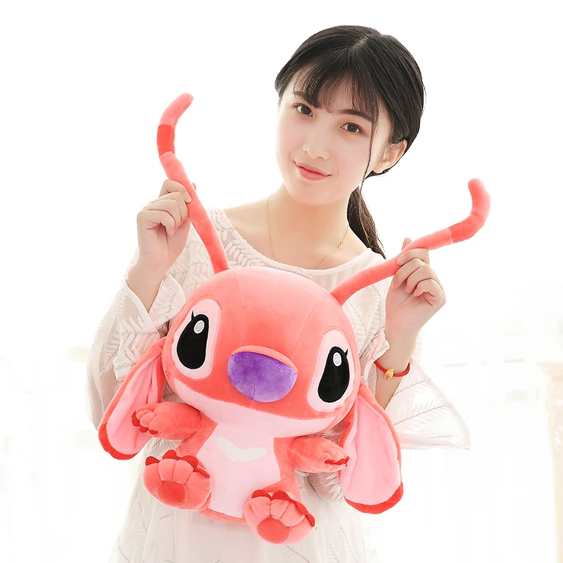 10-80 см Kawaii Stitch плюшевые игрушки мягкие милые аниме Лило и Стич шовные куклы для детей Детские Подушки Подарки на день рождения