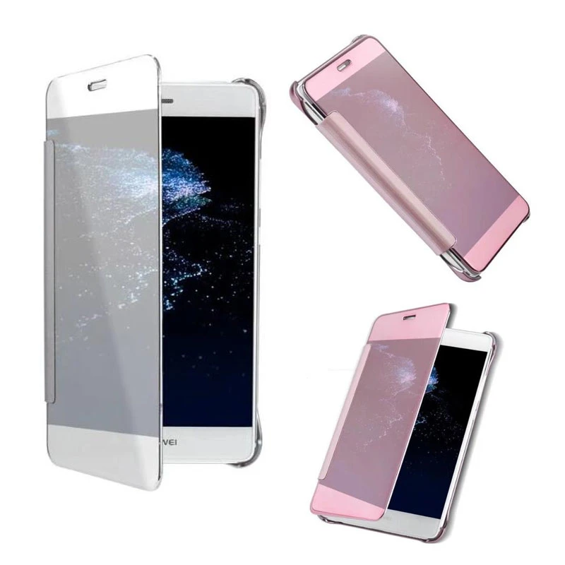 SPCASE Mirror Flip Clear View Cases For Huawei P10 Lite P9 P8 2017 Mate 10 8 9 Phone Stand Cover Honor | Мобильные телефоны и