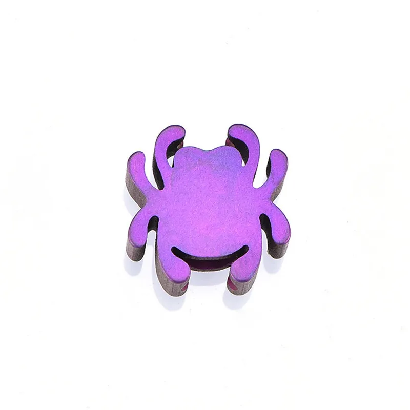 Розовый фиолетовый I &quotSpider&quot EDC титановый сплав нож бисер паук ремешок подвеска