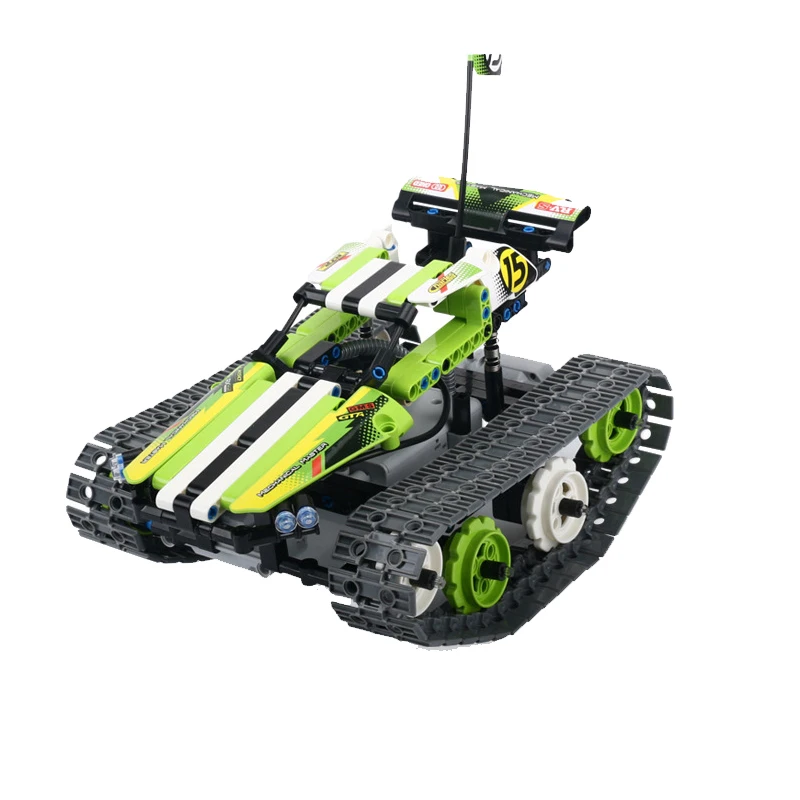 NEW 8015 353Pcs Technic The RC Track Remote-control Racer Building Block children's toy birthday gift compatible with 42065 NEW 8015 353Pcs Technic The RC Track Remote-control Racer Building Block children's toy birthday gift compatible with 42065