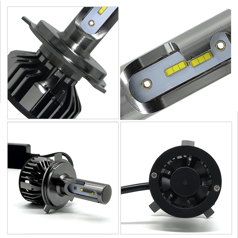H4 LED H7 H11 CSP Светодиодная лампа для автомобильных фар 55 Вт H8 ...
