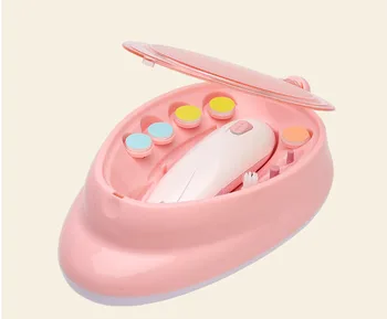

Rechargeable adult Baby Electric Grinder Manicure nail Care Set device peeling Personal Care Tools 9 Replacement Heads