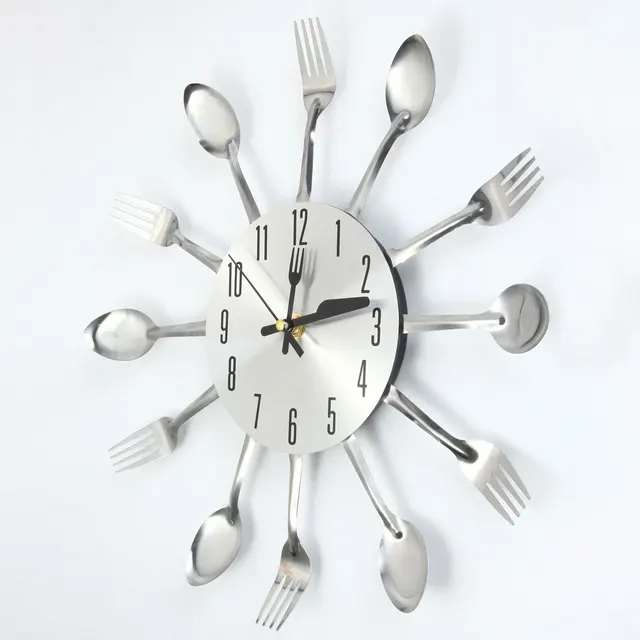 Online Original Large Wall Clock Modern Design Stainless Image