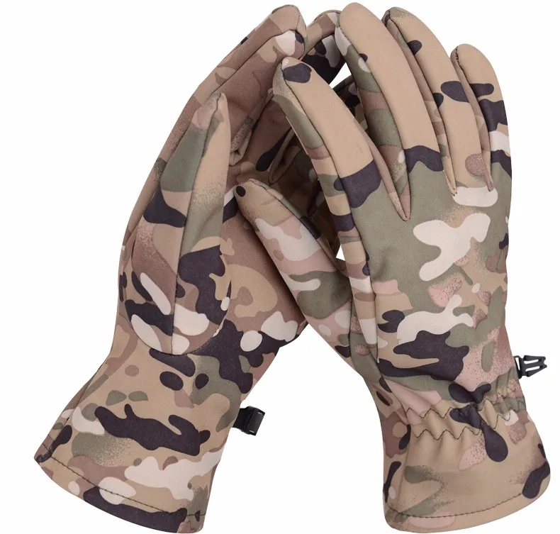 Уличные перчатки из кожи акулы, мягкие перчатки guantes Camo Tactical malzemeler, полный палец, армейские спортивные перчатки для верховой езды, пеших прогулок, freesoldier - Цвет: CP