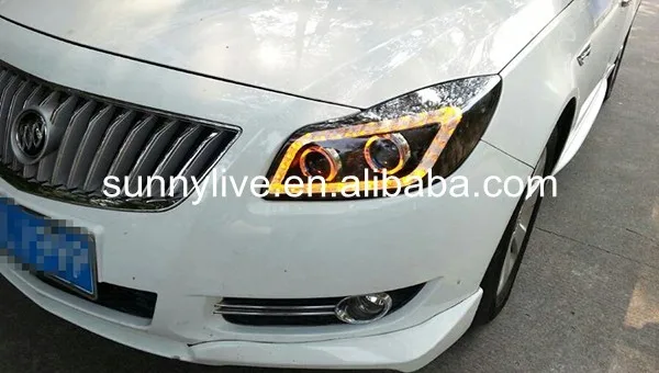 2009-2013 год для Buick для Regal Opel LED Ангельские глазки Фары для автомобиля JC