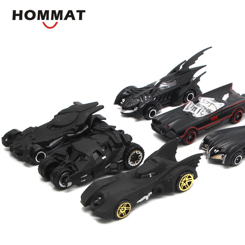 HOMMAT Горячая школьного автобуса 1: 64 весы колесная колея Batman Batmobile модель