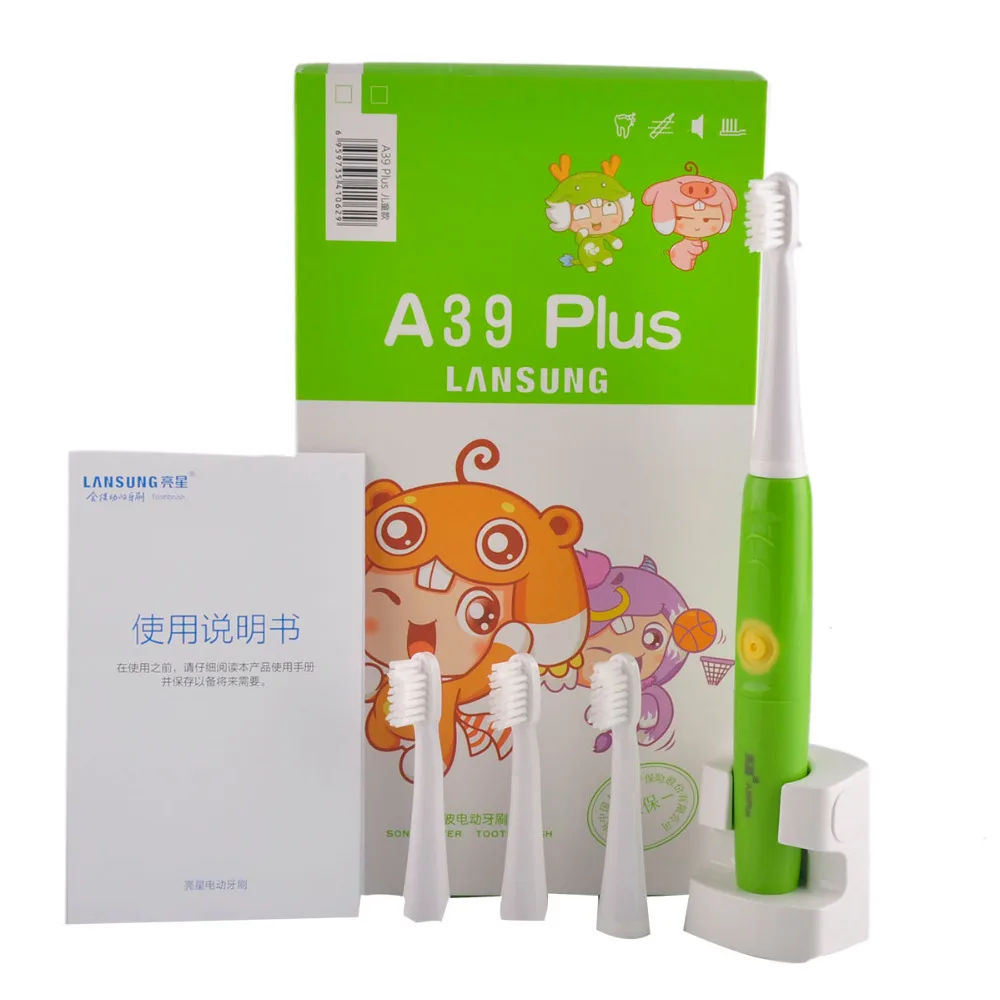 

Lansung A39Plus Green Children's Electric Toothbrush Rechargeable Ultrasonic Toothbrushes Sonic Tooth Brush For Adults oral care