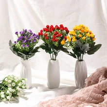 36 голов, искусственные шелковые розы, букет, маленький бутон, роза, для свадьбы, дома, гравировки, для улицы, букет, декоративный цветок