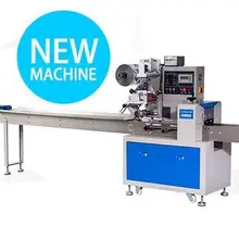 Автоматическая упаковочная машина для хлеба, конфет, мороженого, лунного торта, горизонтальная упаковочная машина для продажи