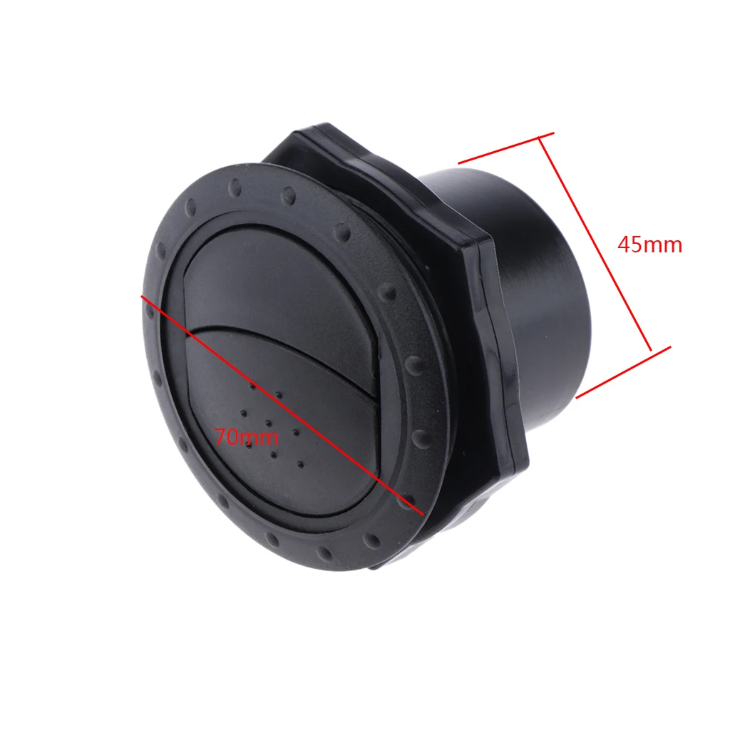 1 Pcs 70x45mm RV Motorhome Roof Vent Exhaust Air Flow Vent Interior Black Durable ABS Plastic Air Vent Outlet Accessory