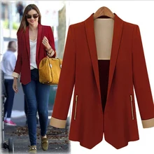 Для женщин Пиджаки и жакеты Европейский модный Тонкий был тонкий ПР Стиль Для женщин костюм костюмы с длинными рукавами блейзер feminino BF391