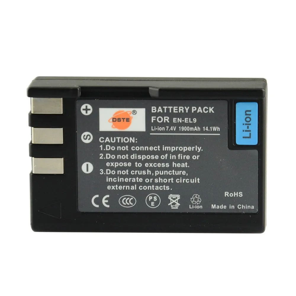 DSTE EN EL9 Li ion Battery for Nikon D40 D40X D60 D3000 D5000 Camerain
