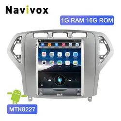 Navivox 10,4 "вертикальный Экран 2 Din Android автомобильный Радио для Ford Mondeo MK4 2007-2011 Автомобильный DVD gps Мультимедиа Видео навигации