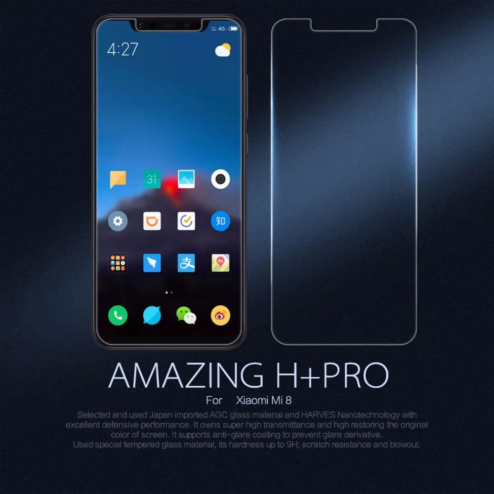 

For xiaomi mi 8 mi9 Mi 9T Glass Nillkin H/H+PRO Tempered Glass phone Screen Protector For Xiaomi Mi8 Mi 9T Mi9 SE cover 9H Glass