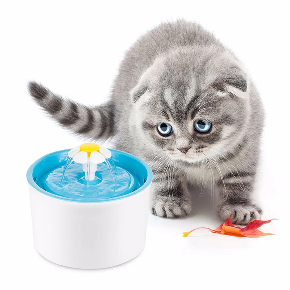 

1.6L Plastic Automatic Pet Dog Cat Water Fountain Electric Flower Shape Pets Drink Water Fountain Drinking Bowl Dish Filter