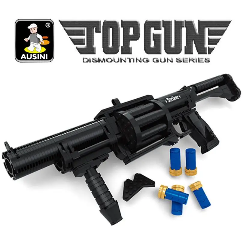 Ausini строительные блоки набор игрушек пистолет AK47 M16 совместим с крупными