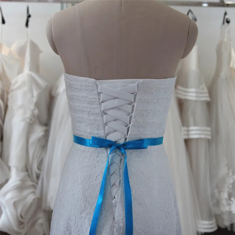 Роскошный свадебный пояс со стразами и бисером, Свадебная лента для свадьбы, платье ручной работы, свадебные аксессуары - Цвет: Синий