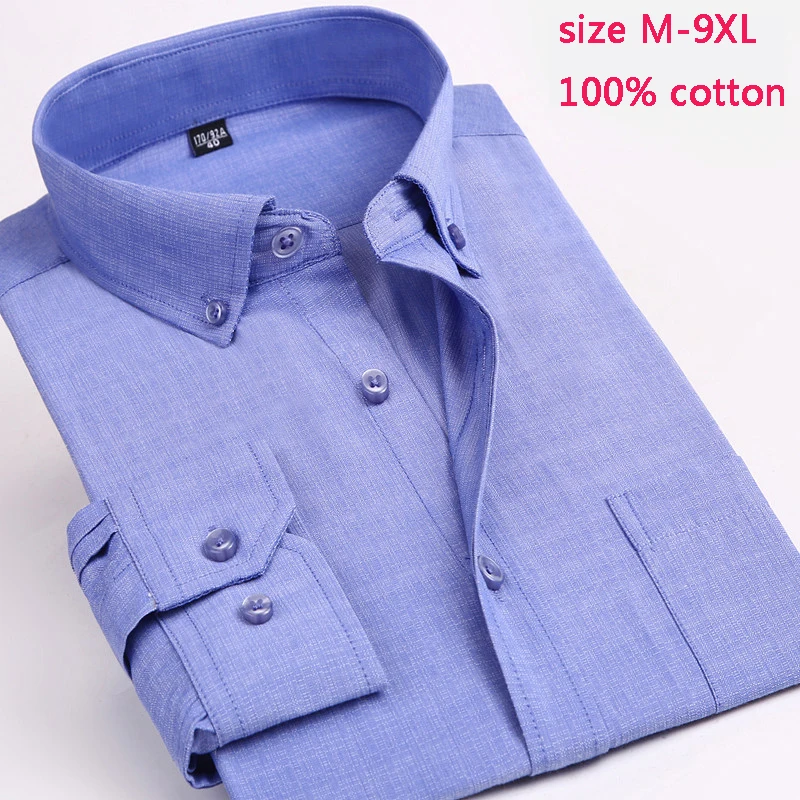 

new arrival fashion Print Men Long Sleeve Spring Extra Large 100%Cotton Printed Casual Dress Shirts plus size MLXL2XL-8XL 9XL