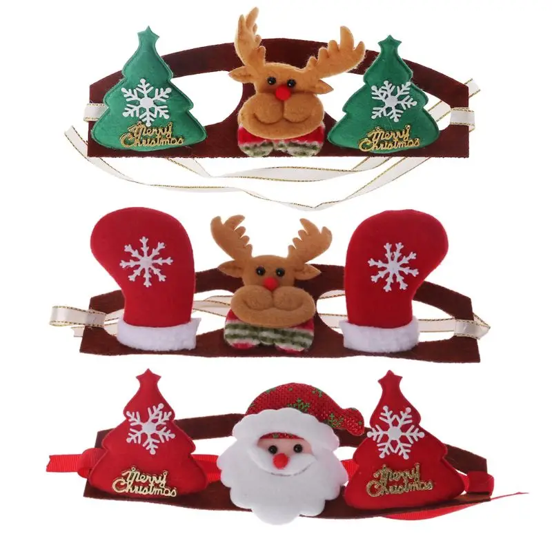 Рождественский костюм для домашних животных повязка на голову шляпа оленя Собака Щенок Кошка Косплей товар для фестиваля