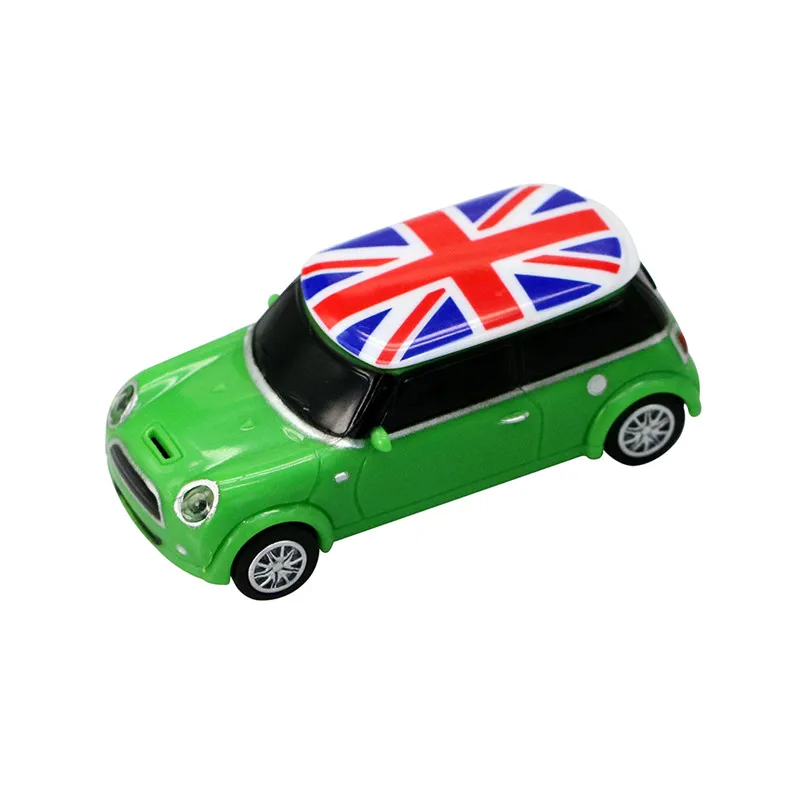 Креативный Жук U диск 4G 8G 16G USB Flash 32G USB Mini Cooper Мини авто USB флеш-накопитель автомобильный внешний накопитель памяти - Цвет: green